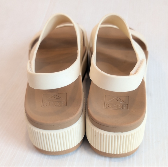 REEF Women's Water Vista Higher Platform Cream Sandals Size 10 - Picture 5 of 11